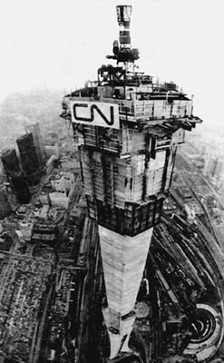 The CN tower how it looked in 1974